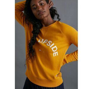 The Upside Bondi Graphic Crew Sweatshirt Yellow Size XS